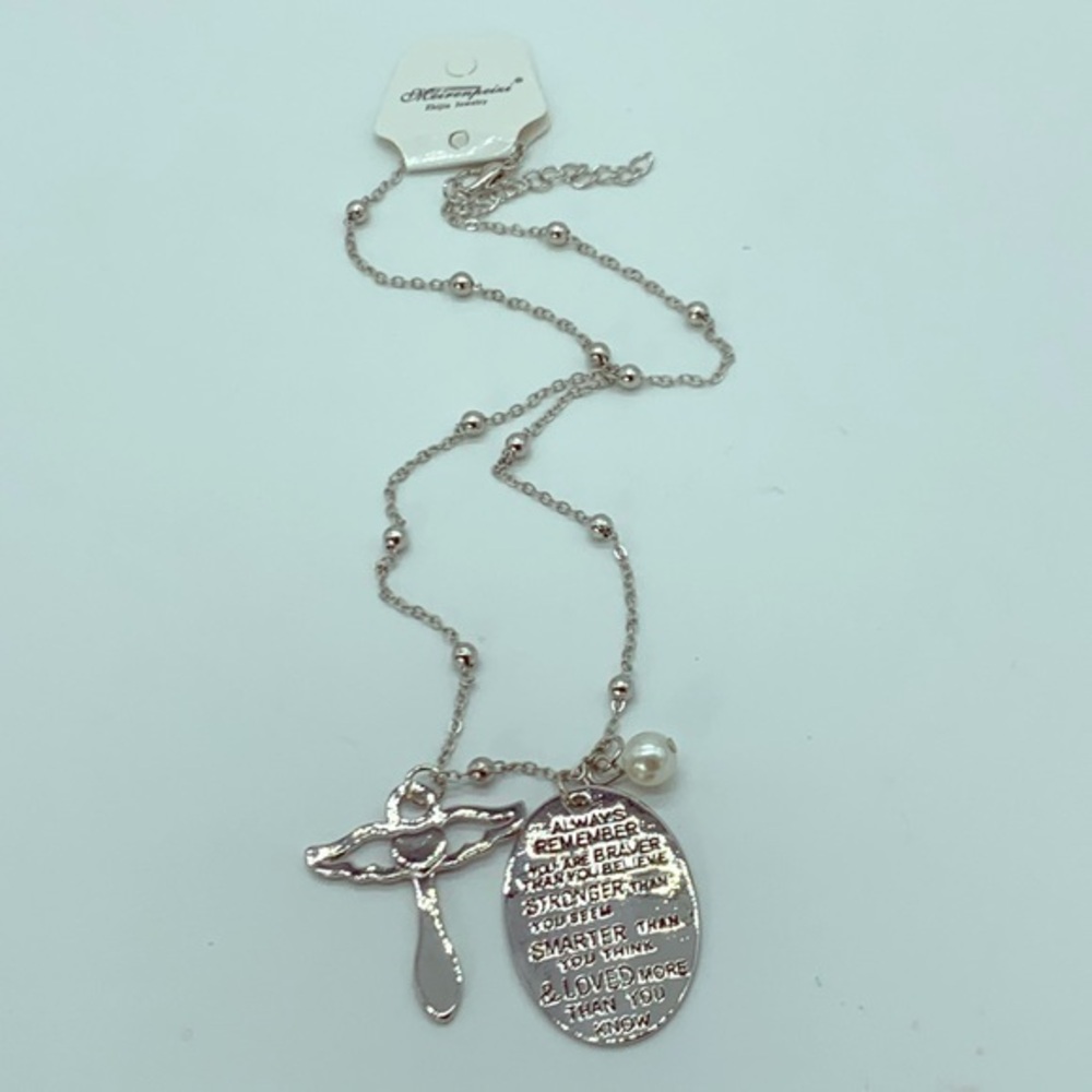 New Braver&Stronger inspirational fashion necklace